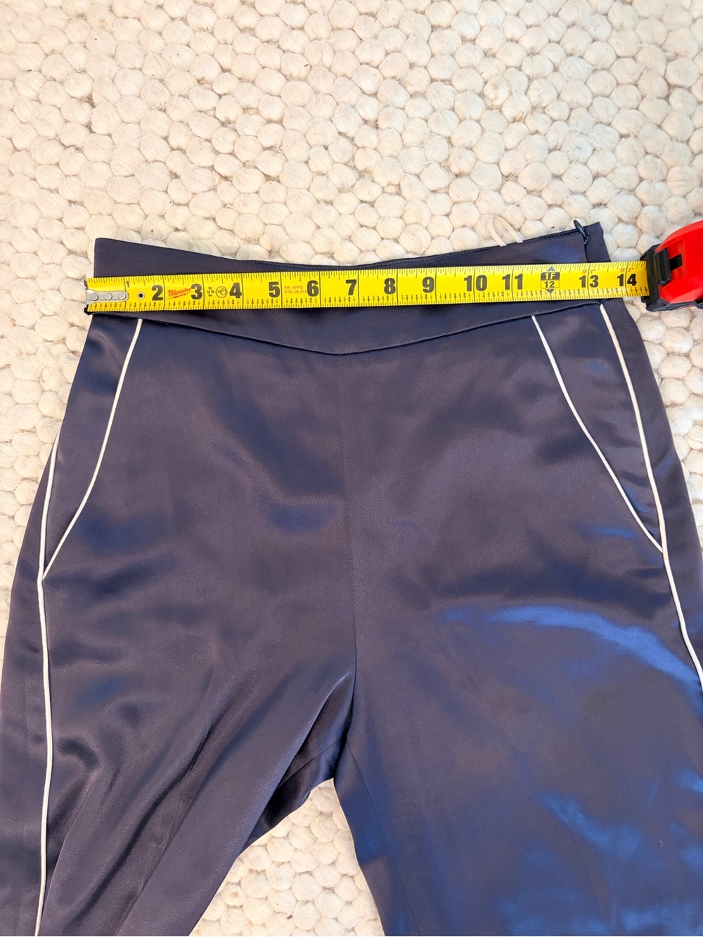 Aritzia Wilfred Clarisse Pants Navy Blue size 4 - Picture 11 of 12